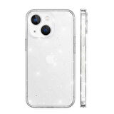 Gpack Apple iPhone 13 Mini Kılıf Vixy Transparan Simli Görünüm