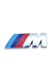 M Metal 3d Amblem Logo Orjinal Style
