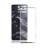 Smcase Samsung Galaxy S21 Ultra 5G Kılıf Lüks Premier Silikon  Tam Kapatan Ekran Koruyucu