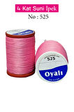 Oyalı 4 Kat Suni İpek İplik İğne Oyası Boncuk İpi Tığ Oyası No:525