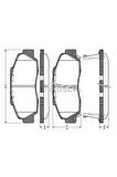 ON FREN BALATASI HONDA CRV 1996 2001 HRV 1999- ACCORD 1993 1998 BOSCH 0986461142 OEM