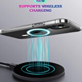 Smcase iPhone 11 Pro Max Kılıf Coss Wireless Destekli Hibrit Silikon  Wireless Şarj Aleti