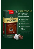 Jacobs Espresso 10 Intenso Nespresso Uyumlu Kapsül Kahve 10 Lu X PKT.JACOBS.015 Kapsül Kahve