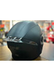965 MAT BLACK GÜNEŞ VİZÖRLÜ ÇENE AÇILIR MOTOSİKLET KASK