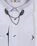 Erkek Çocuk Zincir Yakalı Gömlek