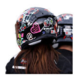 Sway Kapalı Kask Sw 867 Storm Peri Colorful