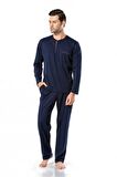 5454 Uzun Kollu Penye Erkek Pijama