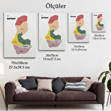 Harita Sepeti Batman İli ve İlçeler Haritası Dekoratif Kanvas Tablo 1286