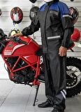 Forte Gt 1134 Motosiklet PVC Yağmurluk Cepli Alt Üst Takım XL Beden Mavi