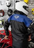 Forte Gt 1134 Motosiklet PVC Yağmurluk Cepli Alt Üst Takım XL Beden Mavi
