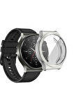 Huawei Watch GT2 Pro (22mm) Akıllı Saat Kasa ve Ekran Koruyucu Gard-02 Gümüş