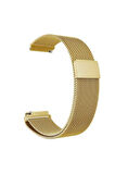 Xiaomi Watch S1 Active 22mm için Mıknatıslı Hasır Metal Kordon-12 Gold
