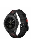 Xiaomi Watch S1 Active 22mm için Suni Deri Pu Kordon-19 Siyah