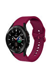 Galaxy Watch 4 Classic (42mm) 20mm için Silikon Kordon-50 Mürdüm