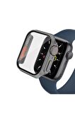 Kordon Store Apple Watch 42mm Uyumlu Akıllı Saat Kasa ve Ekran Koruyucu / Dönüştürücü Gard-26 Gri