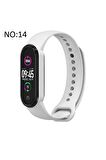 Xiaomi Mi Band 5-6 için Klasik Kordon Beyaz