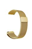 Honor Magic Watch 2 (42mm) 20mm için Mıknatıslı Hasır Metal Kordon-12 Gold