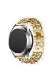 Amazfit Pace (46mm) 22mm için Zincir Halkalı Metal Kordon-17 Gold