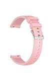 Galaxy Watch 6 (44mm) 20mm için Çizgili Silikon Kordon-18 Pembe