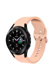 Galaxy Watch 4 (40mm) 20mm için Silikon Kordon-50 Pembe