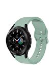 Galaxy Watch 6 Classic (47mm) 20mm için Silikon Kordon-50 Açık Yeşil