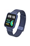 Xiaomi Redmi Watch 2 Lite için Hasır Metal Kordon-66 Lacivert