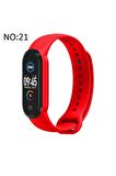 Xiaomi Mi Band 5-6 için Klasik Kordon Kırmızı
