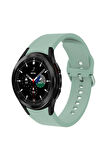 Galaxy Watch 4 Classic (42mm) 20mm için Silikon Kordon-50 Açık Yeşil