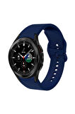 Galaxy Watch 4 Classic (42mm) 20mm için Silikon Kordon-50 Petrol