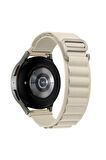 Huawei Watch GT 3 Pro Titanium (46mm) 22mm için Alpine Loop Kordon-74 Beyaz
