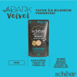 Schesir After Dark Pouch Tavuklu ve Bıldırcın Yumurtalı Tahılsız Yetişkin Kedi Konservesi 12 Adet 80 Gr 