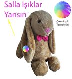 LED IŞIKLI, Uyku Arkadaşı Uzun Kulak Bunny Peluş Tavşan 65cm
