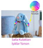 LED IŞIKLI, Uyku Arkadaşı Uzun Kulak Bunny Peluş Tavşan 65cm