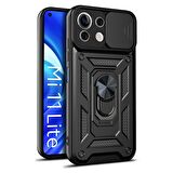 Smcase Xiaomi Mi 11 Lite Kılıf Kamera Korumalı Pars Yüzüklü Tank Silikon 