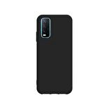 Smcase Vivo Y20s Kılıf Biye Mat Silikon  Nano Ekran Koruyucu