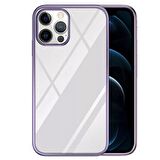 Smcase iPhone 12 Pro Kılıf Tarex Pixel Plating Lazer Sert Rubber Silikon  Nano Ekran Koruyucu