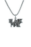 Black Pink Örme Zincir Kolye - Gümüş Kaplama - Erkek Kadın Kolye - No:1537