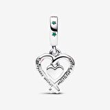 Çift Kişilik Şeker Kalp Sallantılı Charm 792822C01