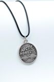 Arctic Monkeys Kolye Deri İp Kolye Gümüş Kaplama Erkek Kadın Kolye