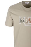 Erkek Tişört Bisiklet Yaka Olive Slim Fit Baskılı T-shirt NCS JEANS 1298