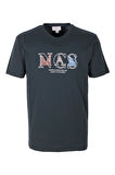 Erkek Tişört Bisiklet Yaka Neft Slim Fit Baskılı T-shirt NCS JEANS 1298