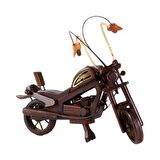 Dekoratif Ahşap Harley Davidson Motosiklet 33 cm
