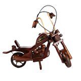 Dekoratif Ahşap Harley Davidson Motosiklet 33 cm