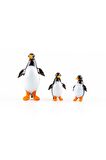 Murano Cam Penguen Seti Üçlü El Yapımı