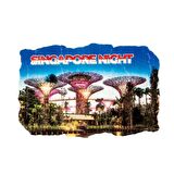 Singapur Temalı Fresco Magnet