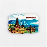 Endonezya Ulun Danu Fresco Magnet