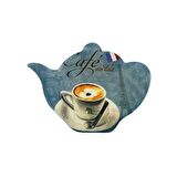 Fransa Caffe Au Lait Temalı Buzdolabı Magneti