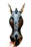 Ahşap Zebra Mask 30 cm Dekoratif Duvar Dekoru