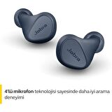 Jabra Elite 3 Kulak İçi Bluetooth Kulaklık - Kişiselleştirilebilir Ses ve Mono Modu ile 4 Mikrofonlu ve Gürültü Önleyici Özellikli Kablosuz Kulaklık