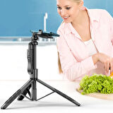 Premium Cok Fonksiyonlu taşınabilir Telefon-Kamera selfie çubuklu tripod stand for mobile bluetooth